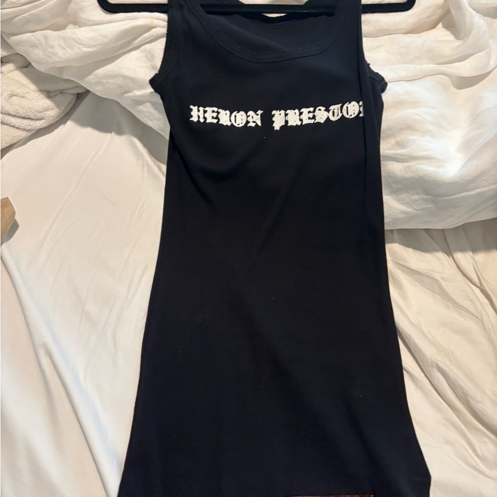 Heron Preston Midnight Black Sleeveless Dress